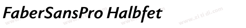 FaberSansPro Halbfet字体转换